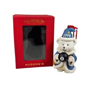 Santabear Hudson's 1999 Wizard Bear Ornament 8 Ball Christmas